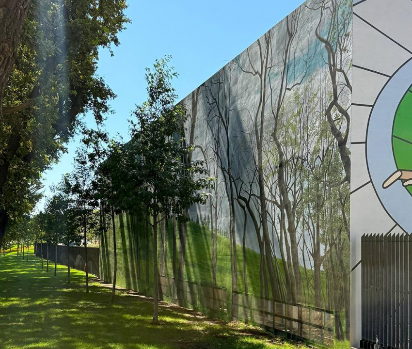 В закрытой части парка Галицкого появился новый мурал 