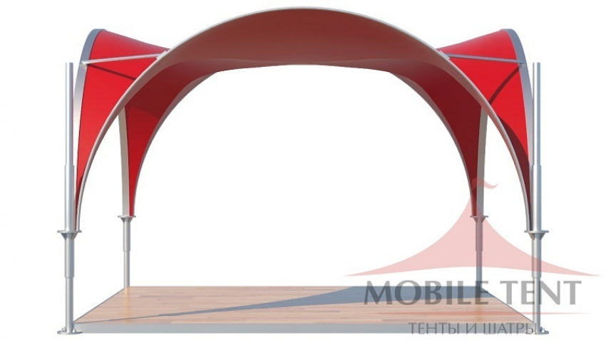 Виды и особенности арочных шатров