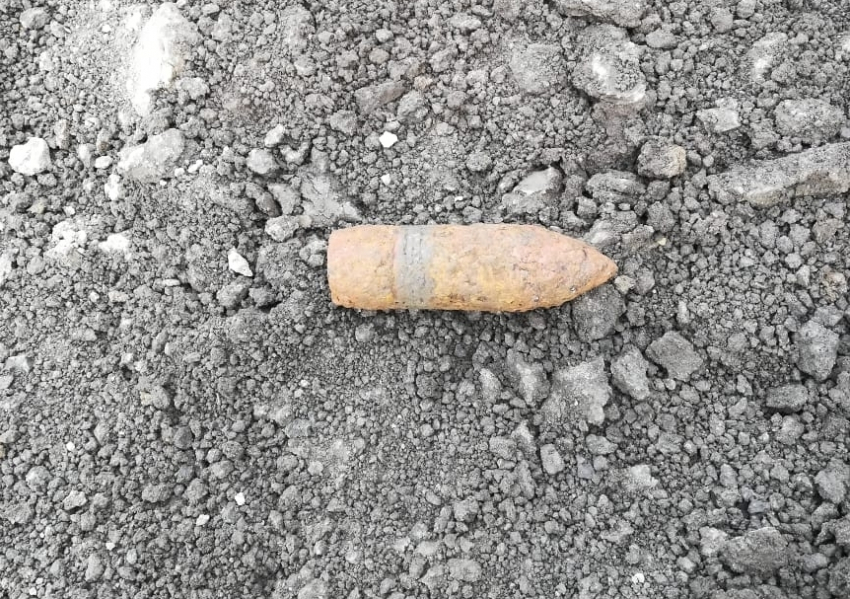 Снаряд ВОВ нашли во дворе дома в Краснодаре
