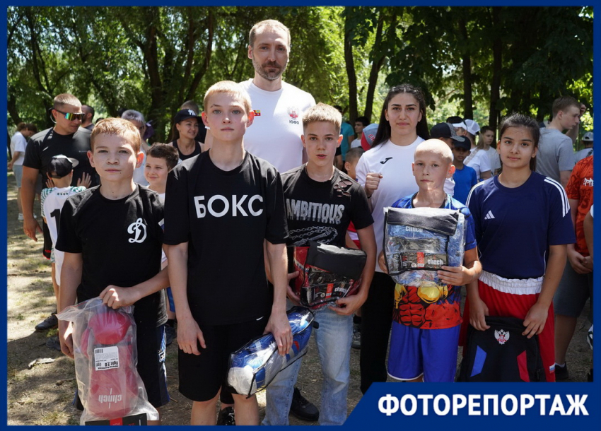В Краснодаре для юных спортсменов организовали открытую тренировку с чемпионкой мира по боксу