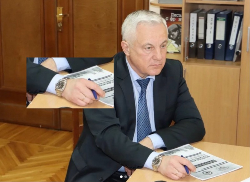 Rolex за миллион рублей заметили на руке депутата ЗСК Сергея Жиленко 