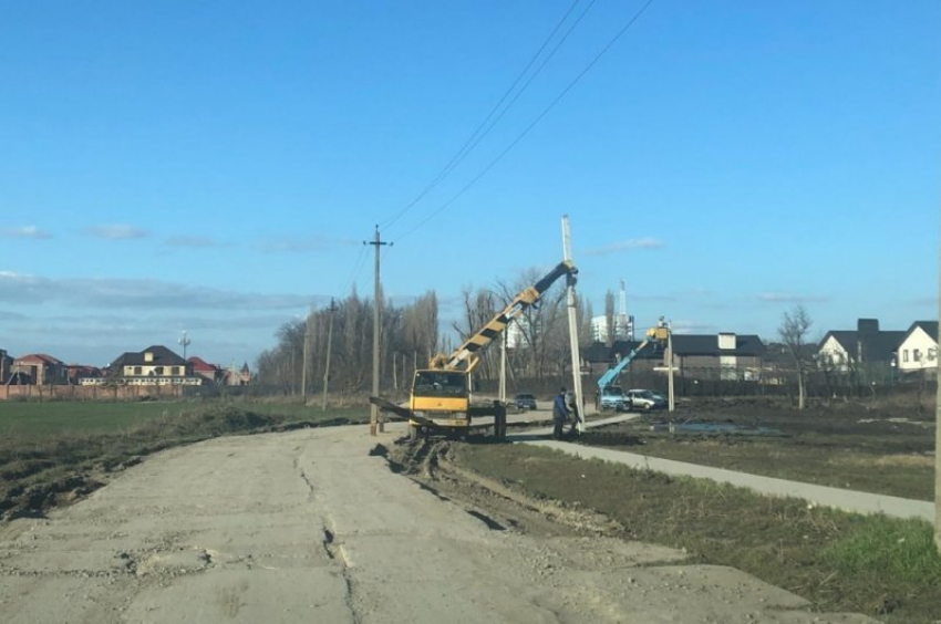  По дороге к школе в Краснодаре сделают освещение 