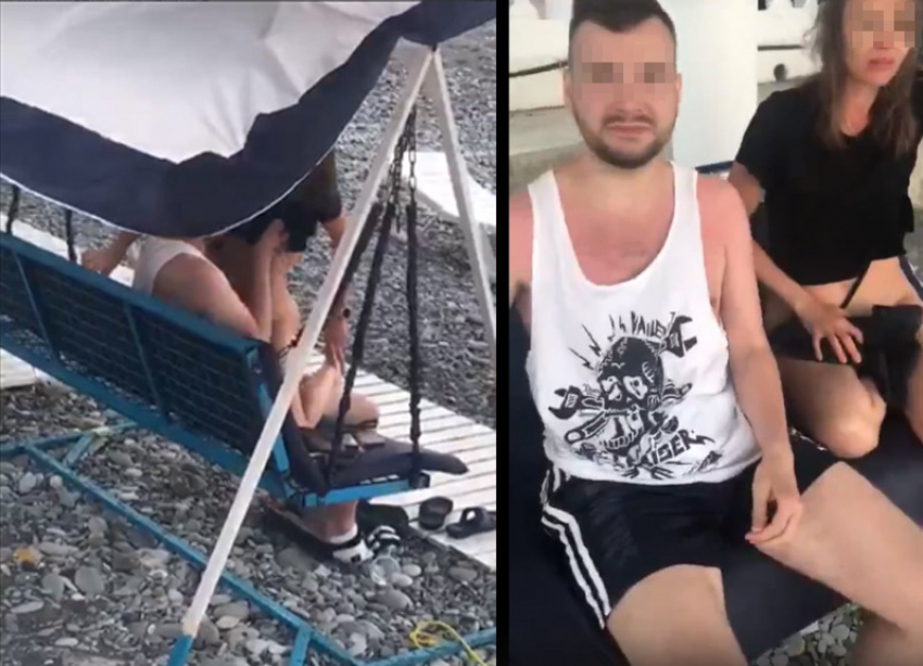 Трахают жену на пляже порно видео