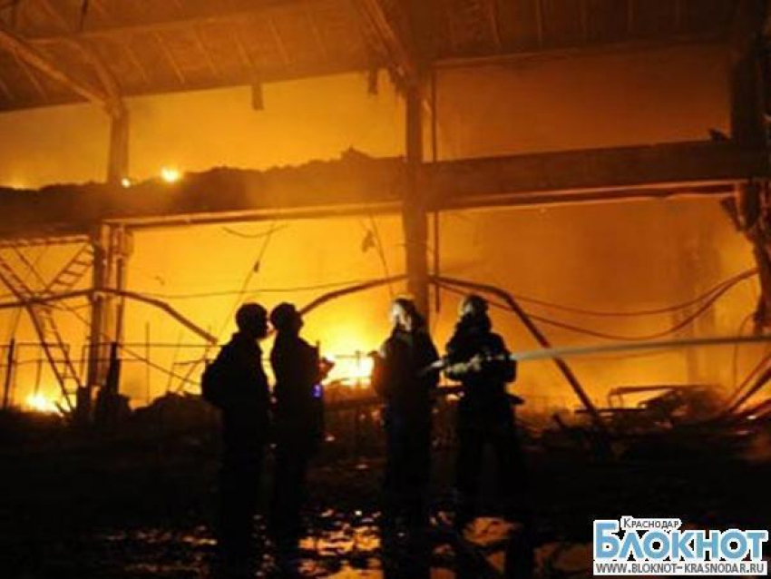 В Краснодаре ликвидирован крупный пожар возле аэропорта